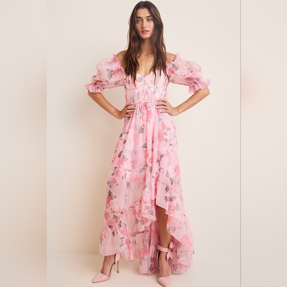 Francesca's Carrie Corset Floral Maxi Dress - Picture 2 of 5